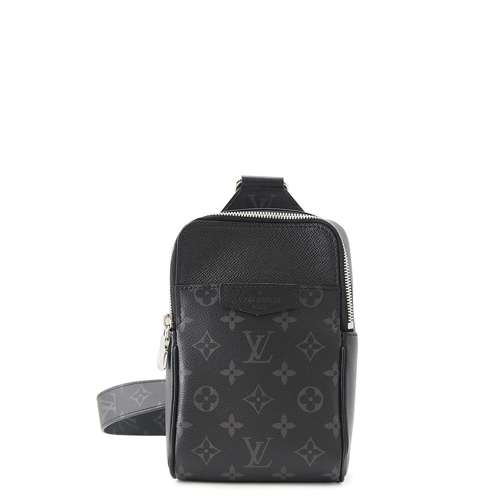 Louis Vuitton Monogram Eclipse Black Taiga Outdoor Sling Bag Black Taigarama